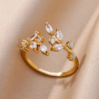 Zircon Geometric Rings - Piña Colada
