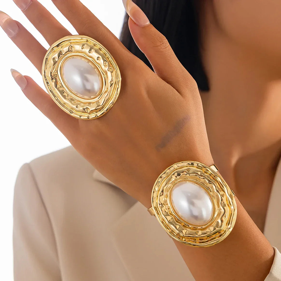 2Pcs/Set Circle Chunky - Piña Colada