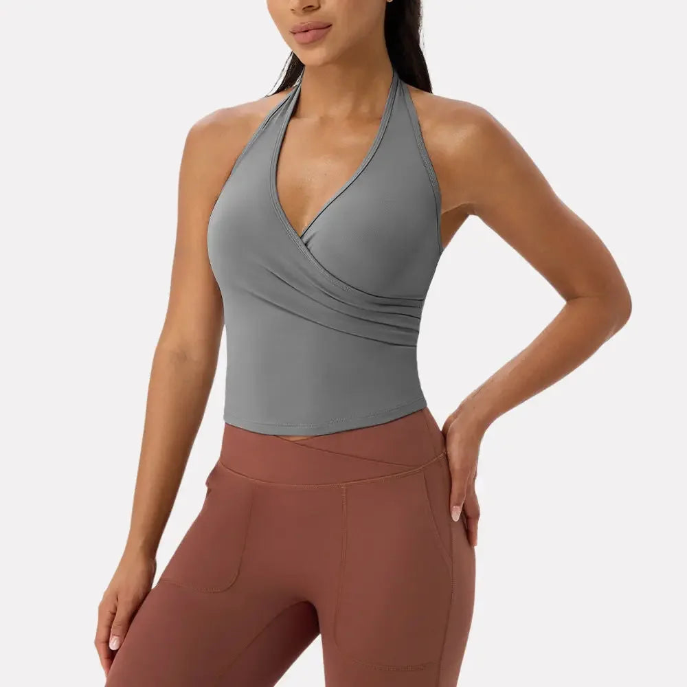 Sports Yoga Vest Halter Neck