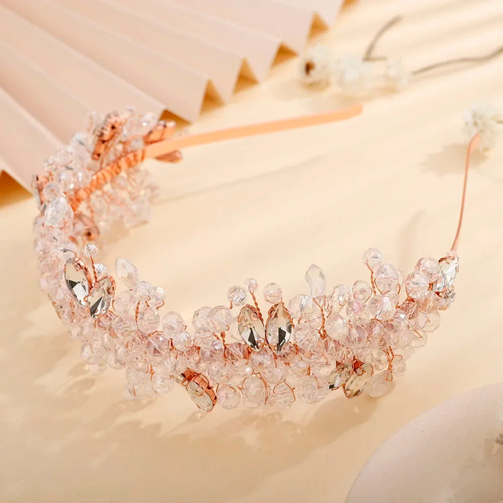 Handmade Rhinestones Tiaras - Piña Colada