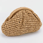 Straw Woven Bag Chain Strap - Piña Colada