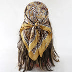 Bohemian Silk Scarf - Piña Colada