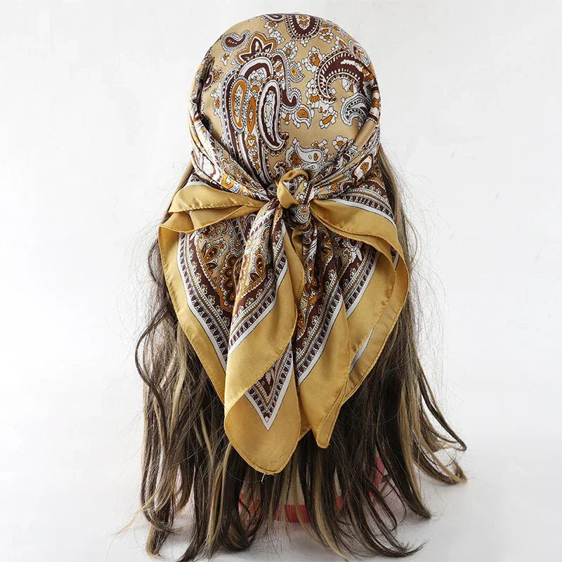 Bohemian Silk Scarf - Piña Colada