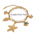 Seashell Bracelet Gold-Plated