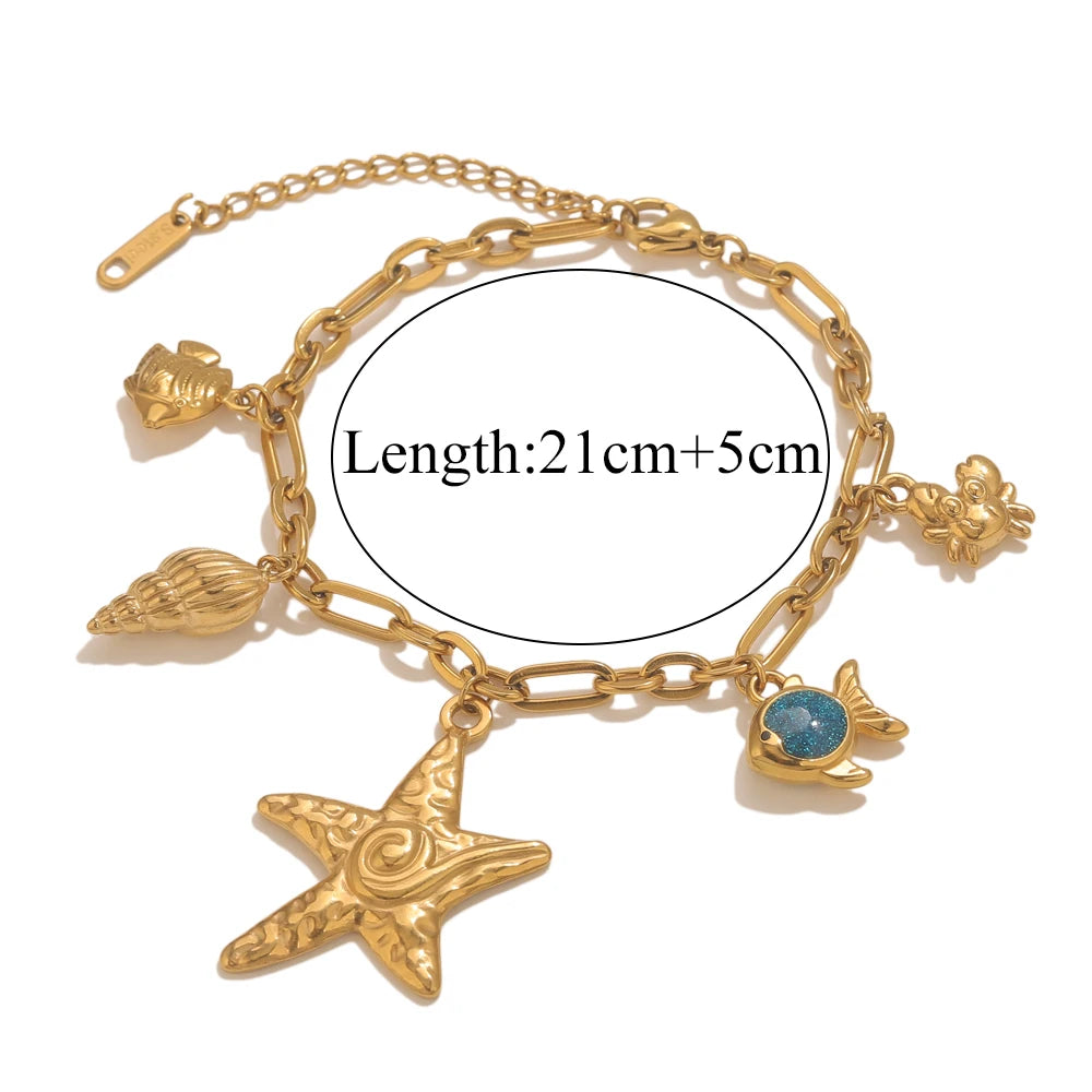 Seashell Bracelet Gold-Plated