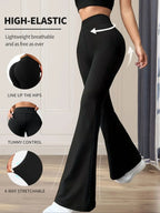 High Waisted Pants Slim - Piña Colada