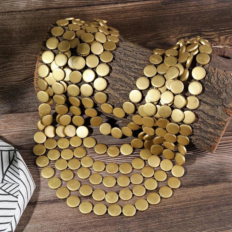 Multi-color Necklace Wooden - Piña Colada