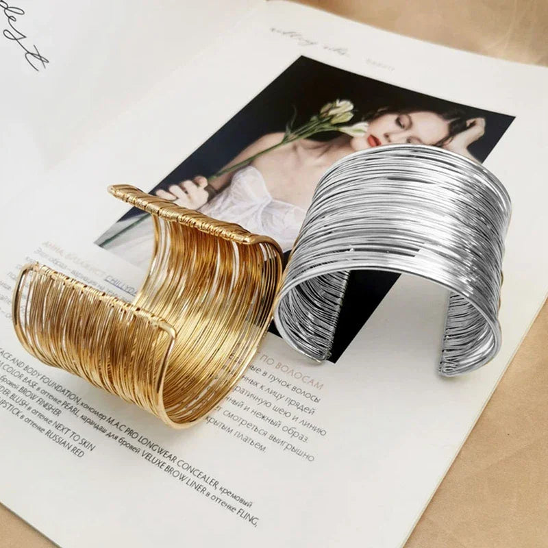 Geometric Cuff Bracelet - Piña Colada