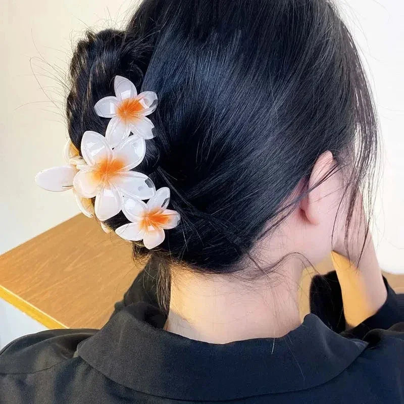 Flower Hair Claw Clips - Piña Colada