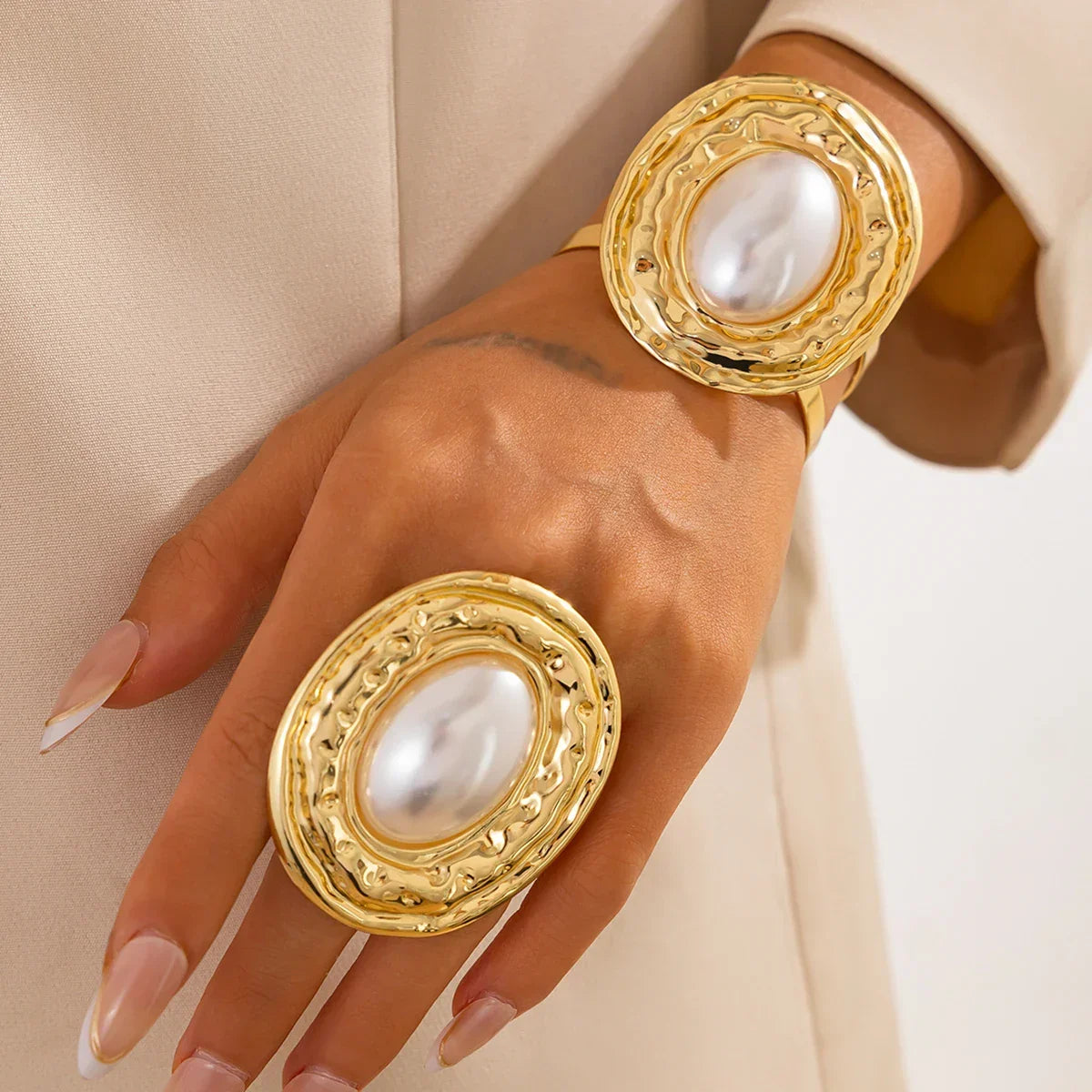 2Pcs/Set Circle Chunky - Piña Colada