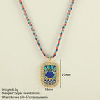 Handwoven Wool Chain Choker - Piña Colada