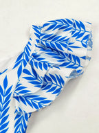 Hand-Painted Oversized 2-Piece Set – Backless Crop Top & Flowing Skirt - Piña Colada
