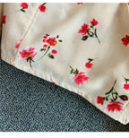 Floral Print Chiffon Top High Waist - Piña Colada