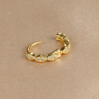 Stainless Steel Round Circle Earrings for Women - Piña Colada