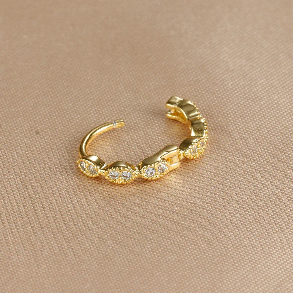 Stainless Steel Round Circle Earrings for Women - Piña Colada