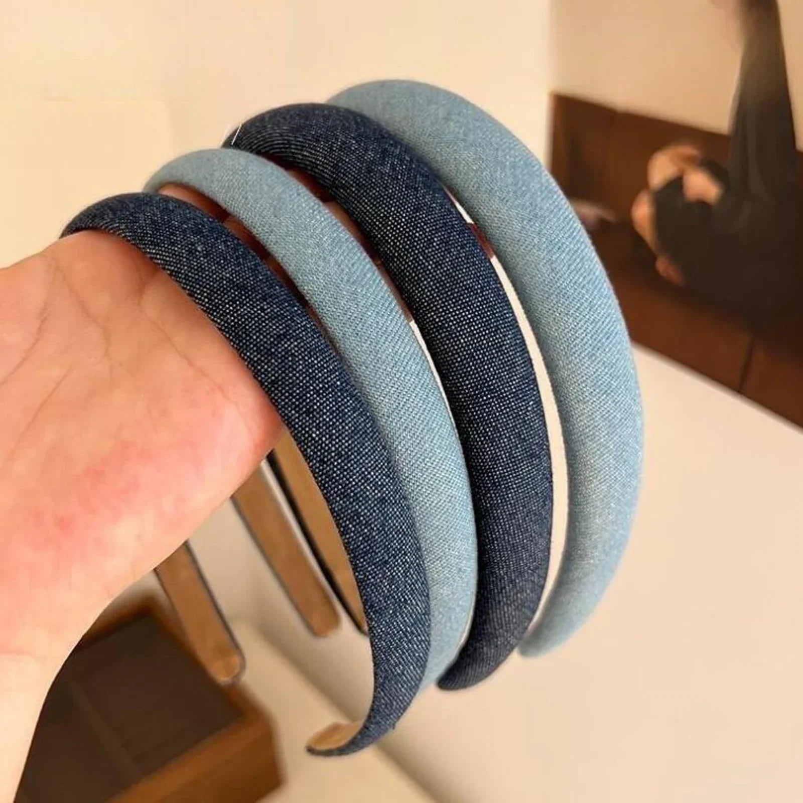 Headband Denim - Piña Colada