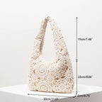 Pattern Hollow Shoulder Bag - Piña Colada