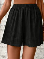 Women High Waist Solid Shorts - Piña Colada