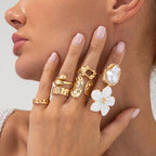 Pearl Open Rings - Piña Colada