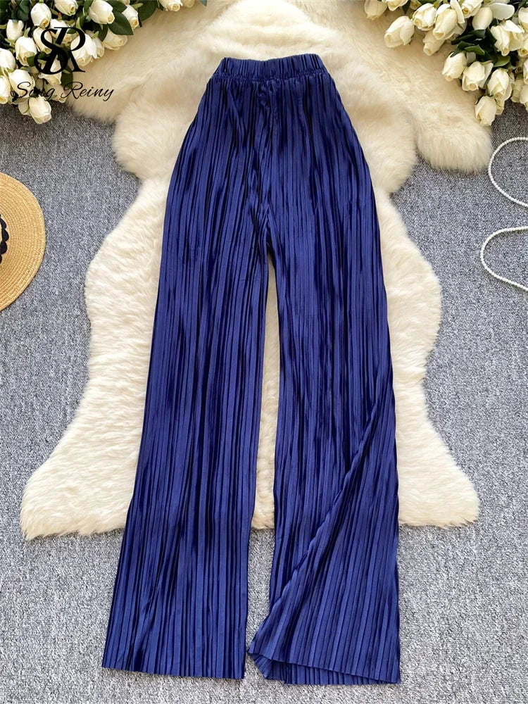 Summer Casual Pants Women High Waist - Piña Colada