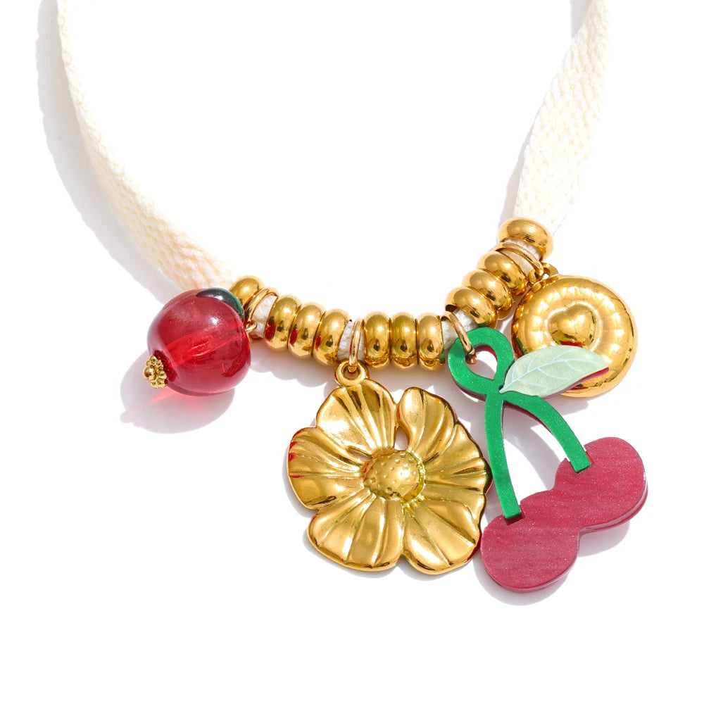 Sweet Tropics Charm Necklace