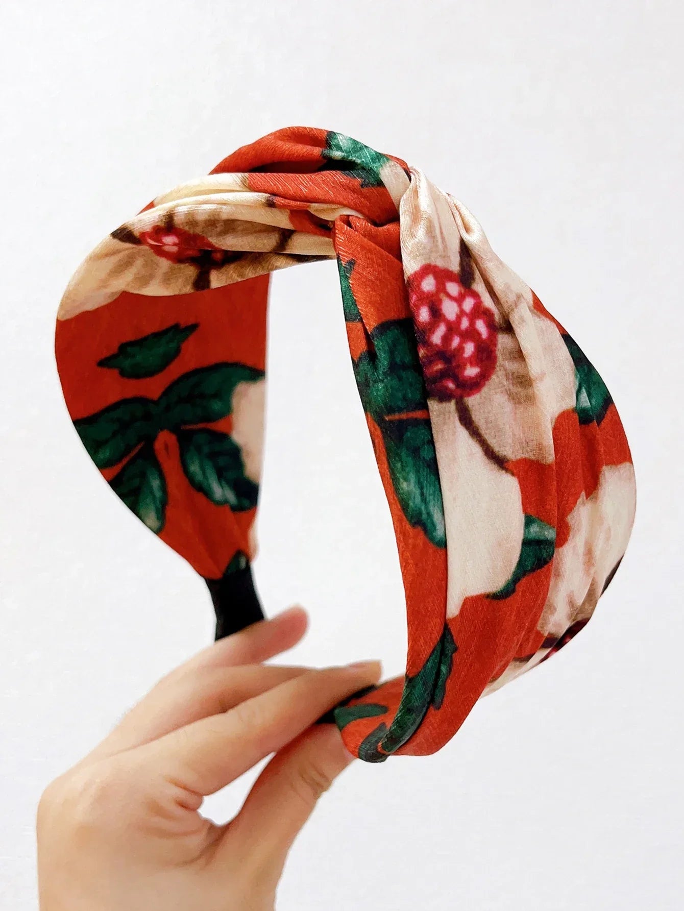 Hairband Wide Side Cross Knot Turban - Piña Colada