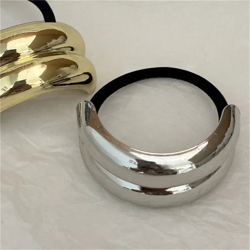 Metal Irregular Double-Layer Hair Bands - Piña Colada