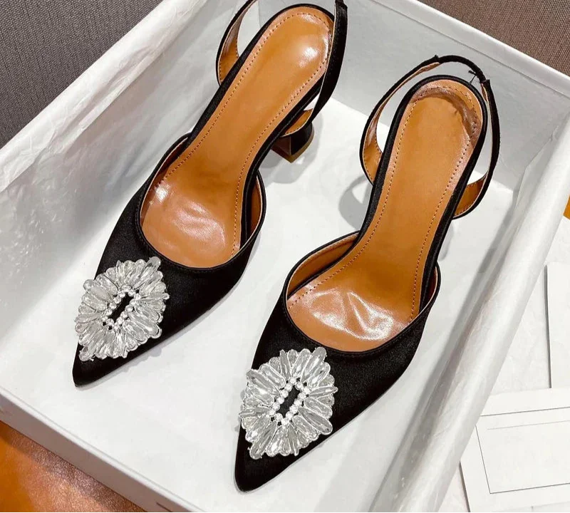 Design Silk Women Pumps Crystal - Piña Colada