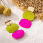Colorful Geometric Earrings - Piña Colada