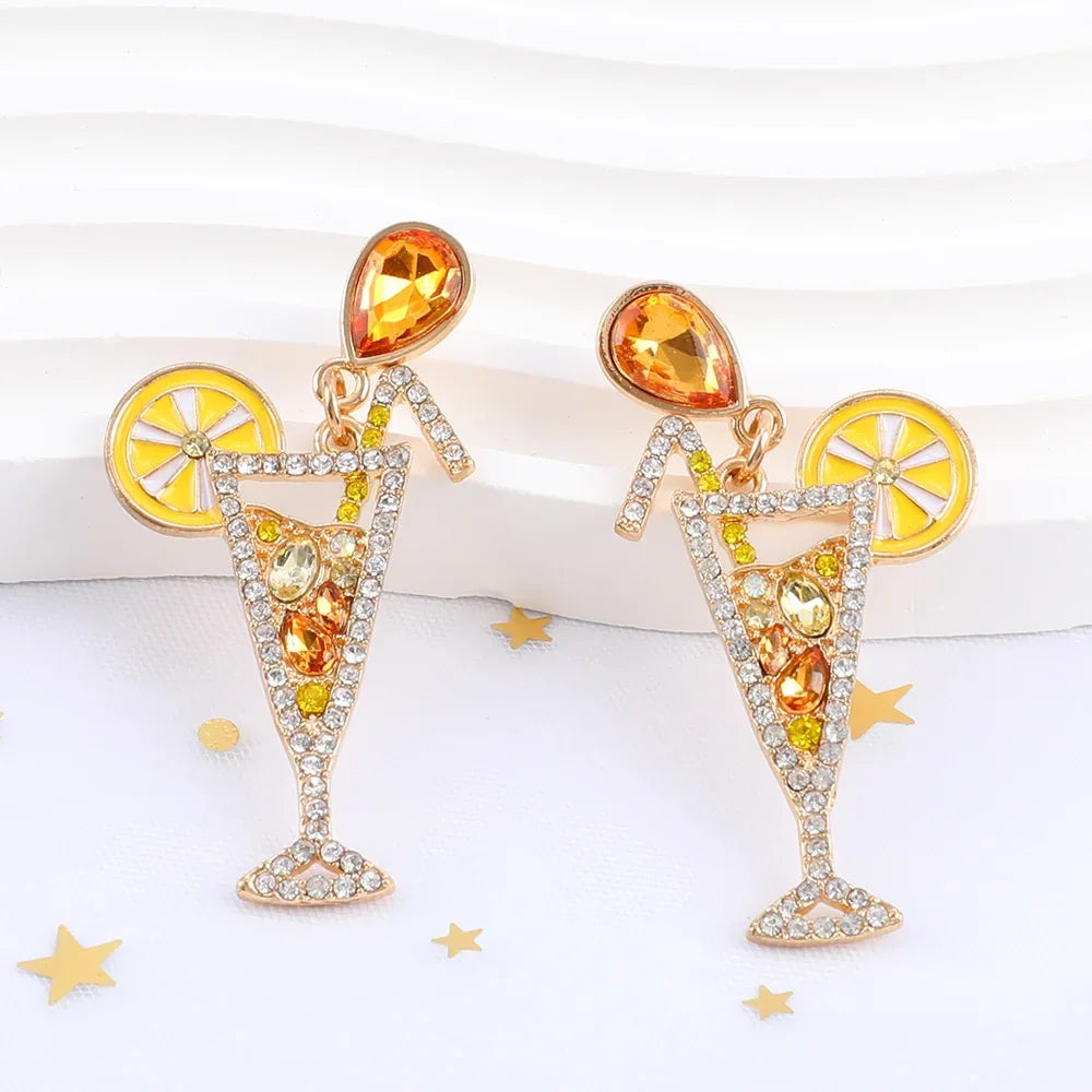 Cocktail Earrings - Piña Colada