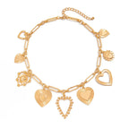 Big Love Heart Pendant - Piña Colada