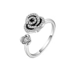 Spinner Ring Crystal Flower - Piña Colada
