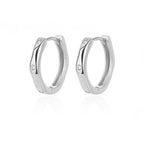 Zircon Polygon Earrings For Women Stainless Steel Geometric - Piña Colada
