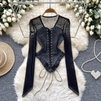 Seasonal Bodysuit Jean Mesh - Piña Colada