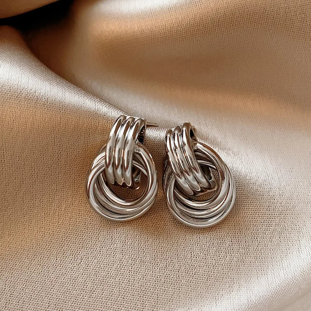 Large Ear Buckle Earrings - Piña Colada