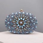 Crystal Floral Evening Clutch - Piña Colada