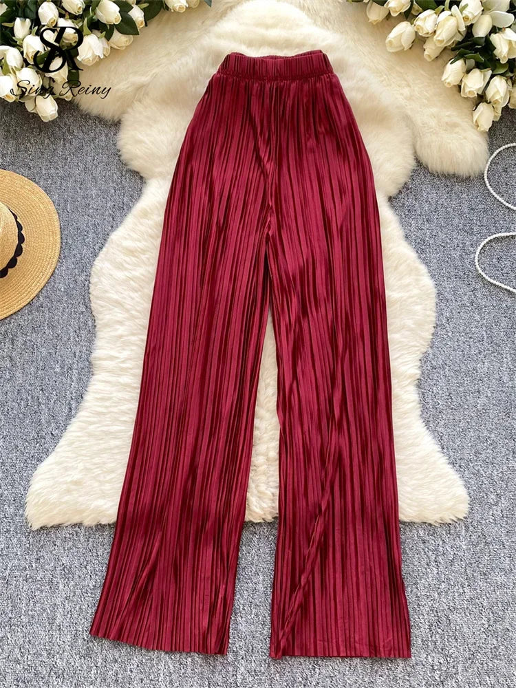 Summer Casual Pants Women High Waist - Piña Colada