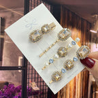 Set Women Hair Clips Headwear - Piña Colada