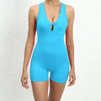 Seamless Sleeveless Yoga Jumpsuit for Women - Piña Colada