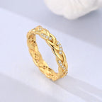 925 Sterling Ring Gold - Piña Colada