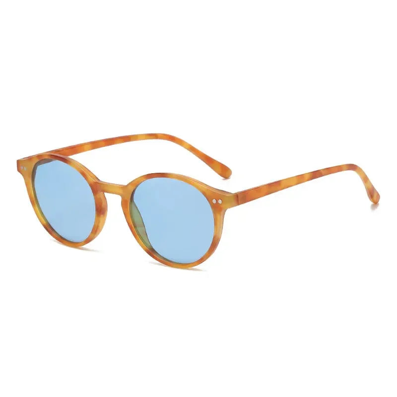Retro Round Polarized Sunglasses - Piña Colada
