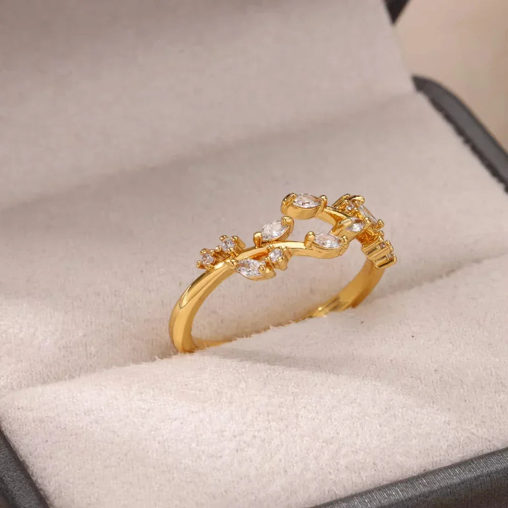 Zircon Geometric Rings - Piña Colada