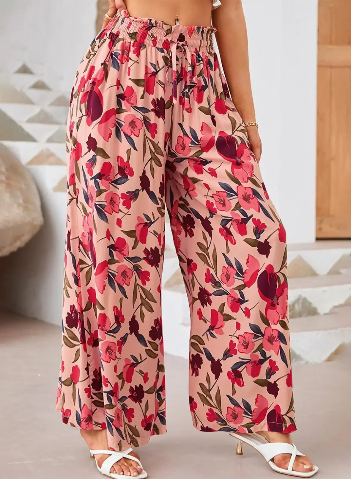Casual Pants Baggy High-waisted - Piña Colada