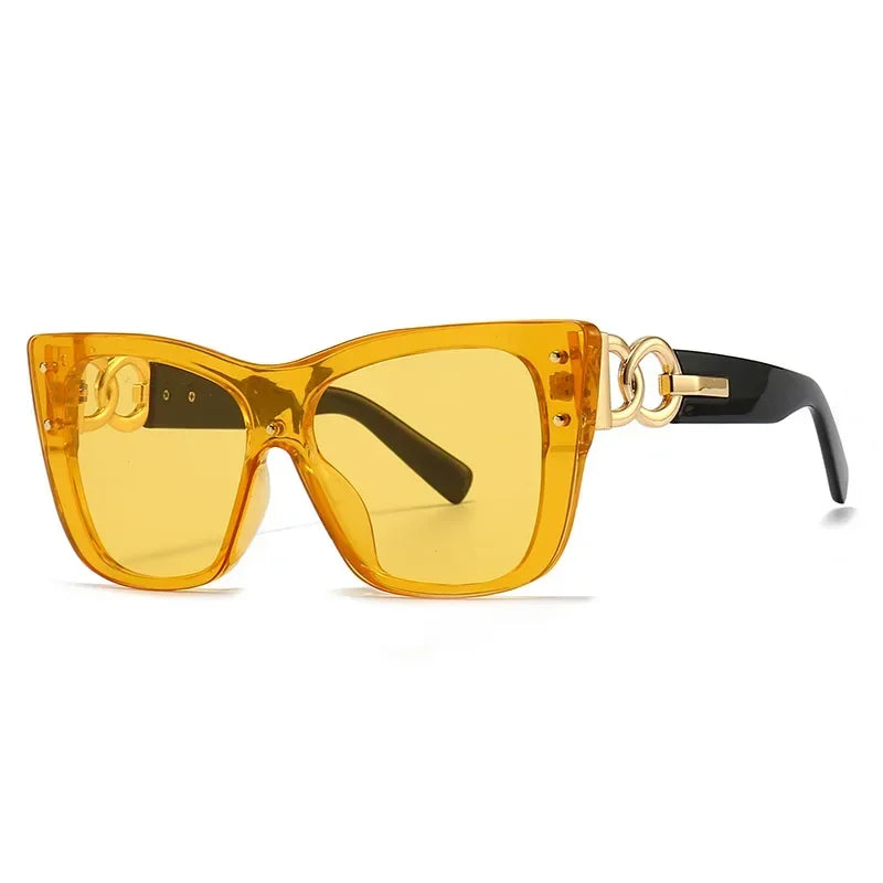 Big Frame Cat Eye Sunglasses - Piña Colada