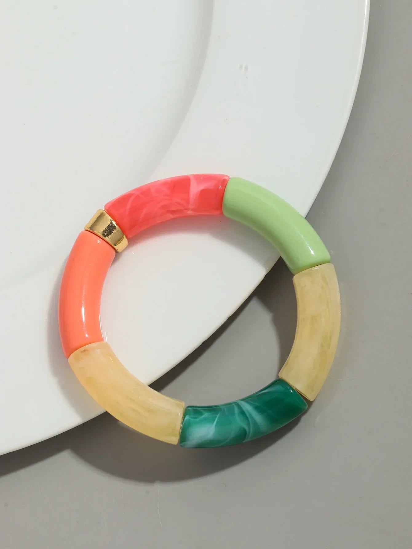 Acrylic Design Bracelet - Piña Colada