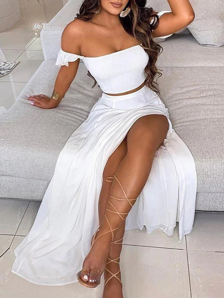 2-Piece Boho Off-Shoulder - Piña Colada