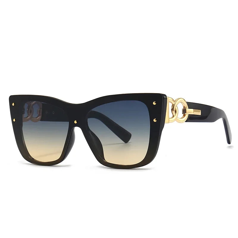 Big Frame Cat Eye Sunglasses - Piña Colada
