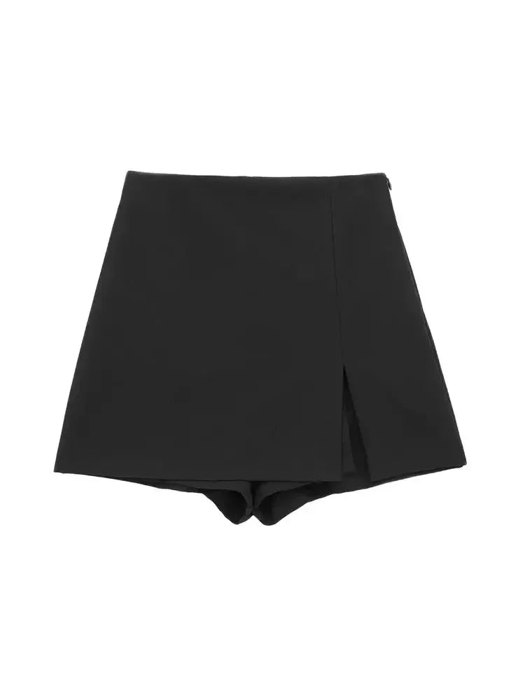 Front Slit Shorts - Piña Colada