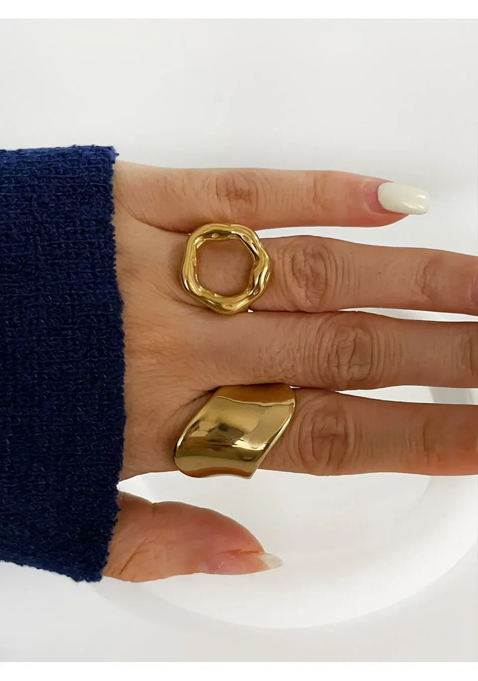 Gold Plated Rings - Piña Colada