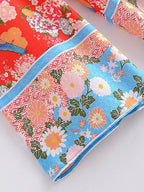 Floral Print Bohemian Wide Leg Pant - Piña Colada